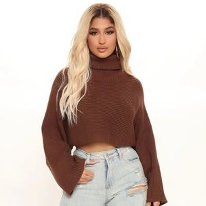 You’re My Safe Place Sweater- Chocolate